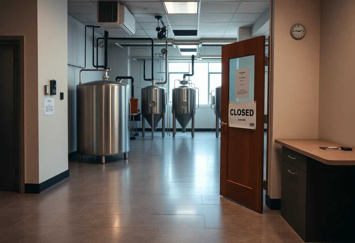 Abandoned office space of Pabst Brewing Co in San Antonio