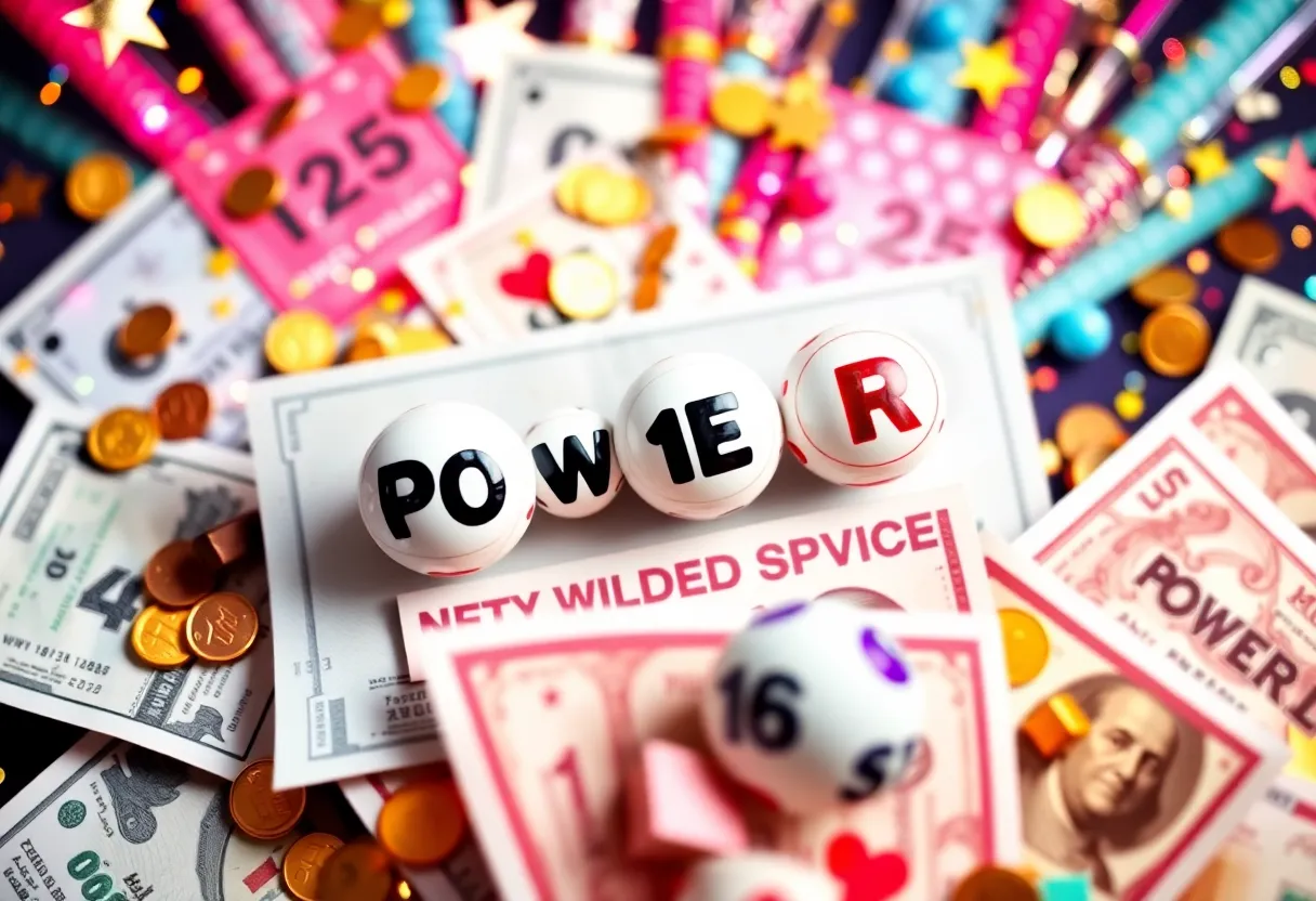 Image showcasing the $1.25 billion Powerball jackpot excitement