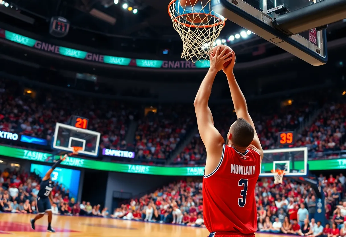 Houston Rockets player making a shot during a game against the Sacramento Kings