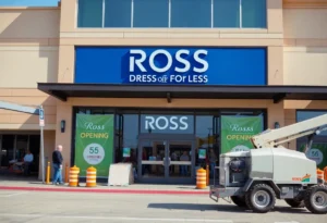 Construction site of Ross Dress for Less near North Star Mall