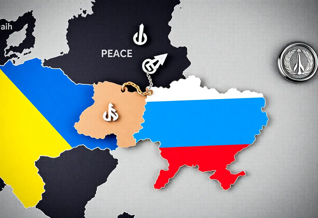 Conceptual representation of Russia-Ukraine peace negotiations