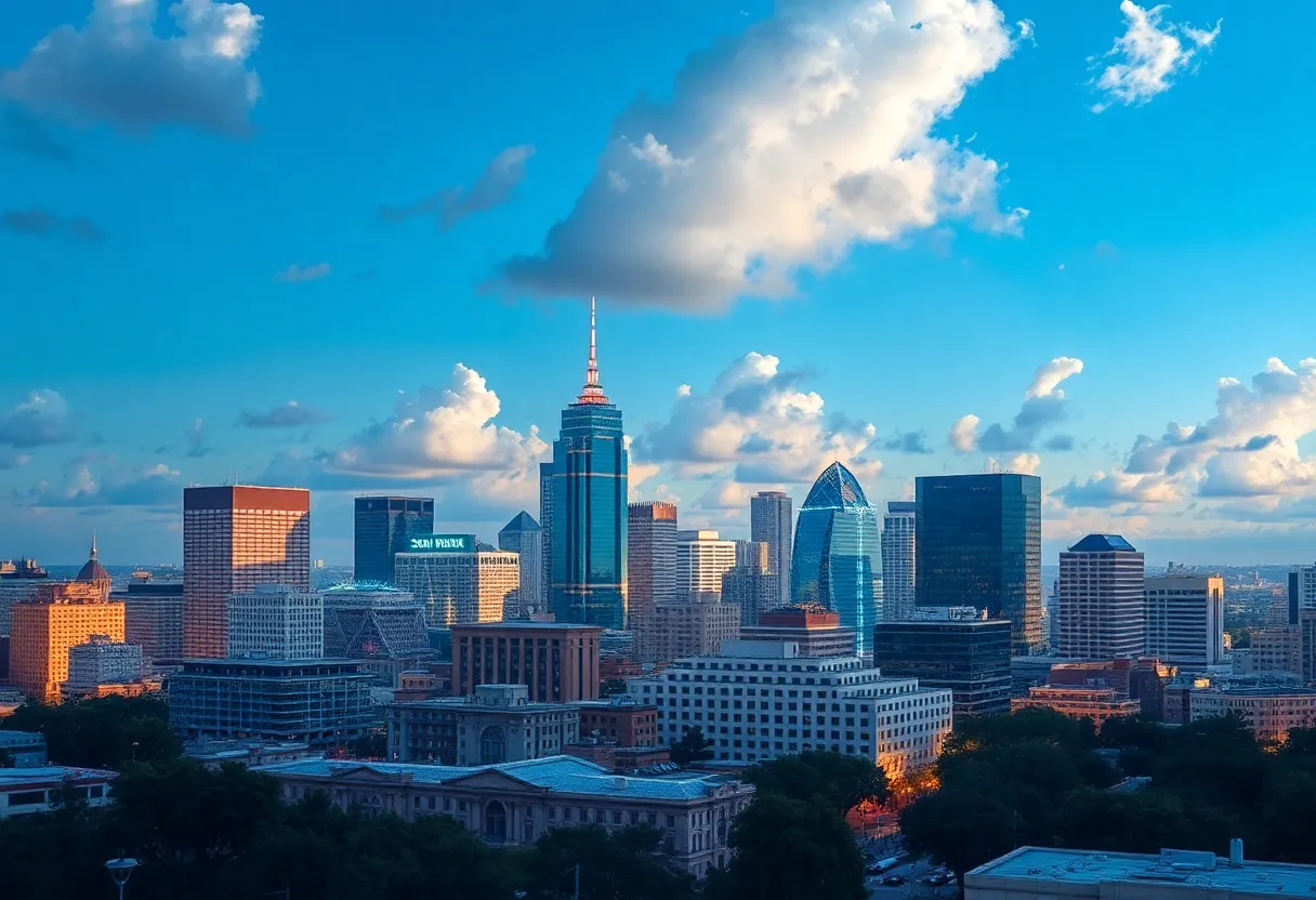 Cityscape of San Antonio symbolizing cloud technology advancements