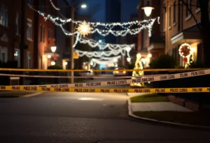Police tape at a crime scene in San Antonio on Christmas Day