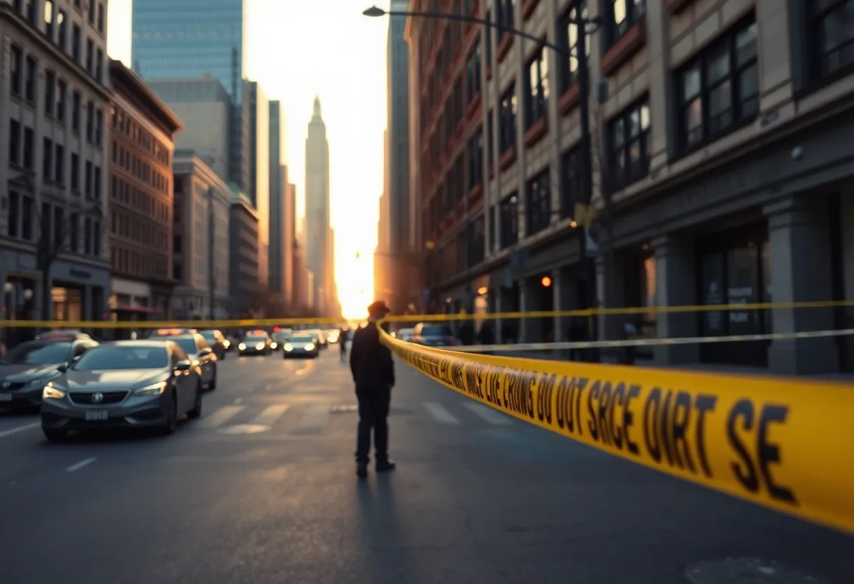 Police investigation at the scene of a drive-by shooting in San Antonio.