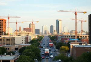 Cityscape of San Antonio depicting growth amidst economic challenges.