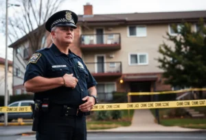 Scene of an eviction incident involving law enforcement in San Antonio