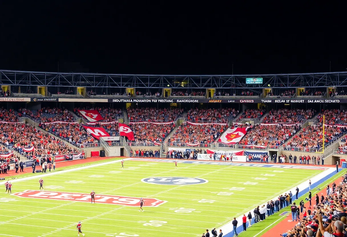 Crowd at San Antonio High School football game
