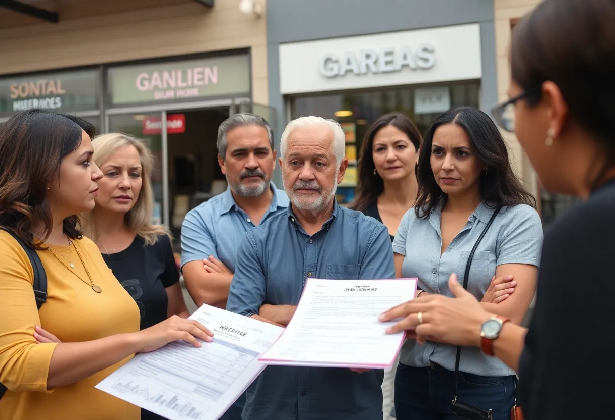 Small business owners discussing health insurance challenges in San Antonio