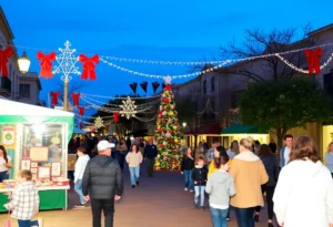 Families enjoying festive events in San Antonio