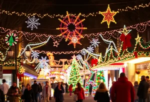 Festive lights and activities in San Antonio