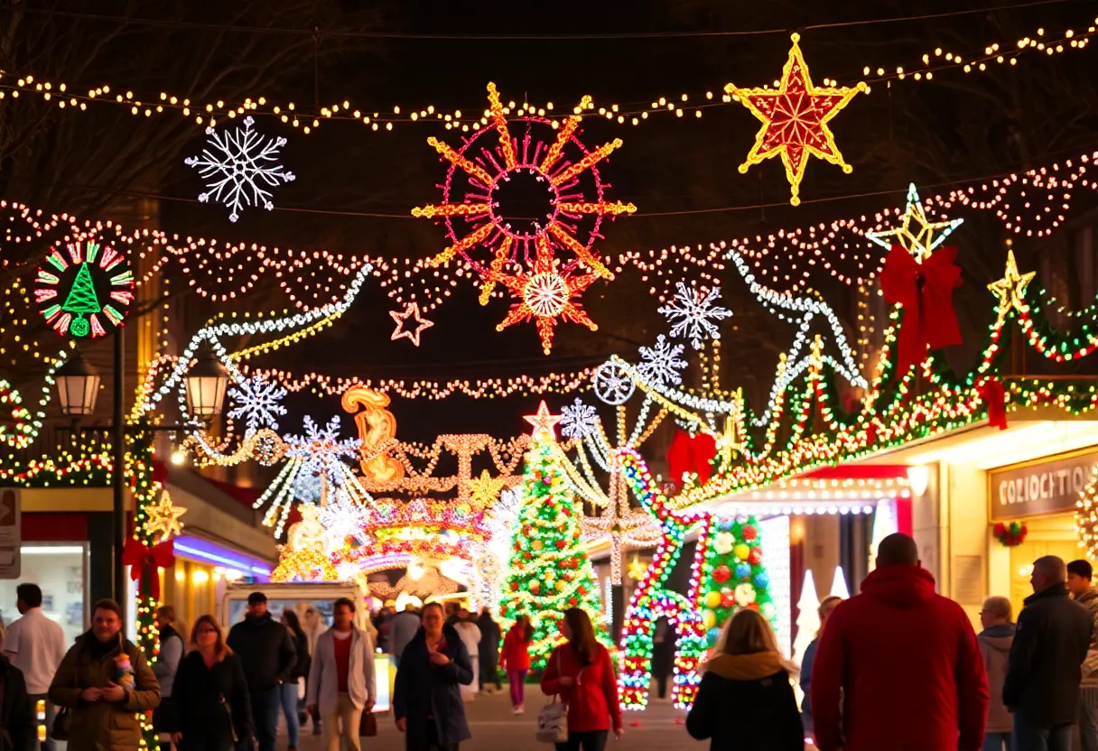 Festive lights and activities in San Antonio