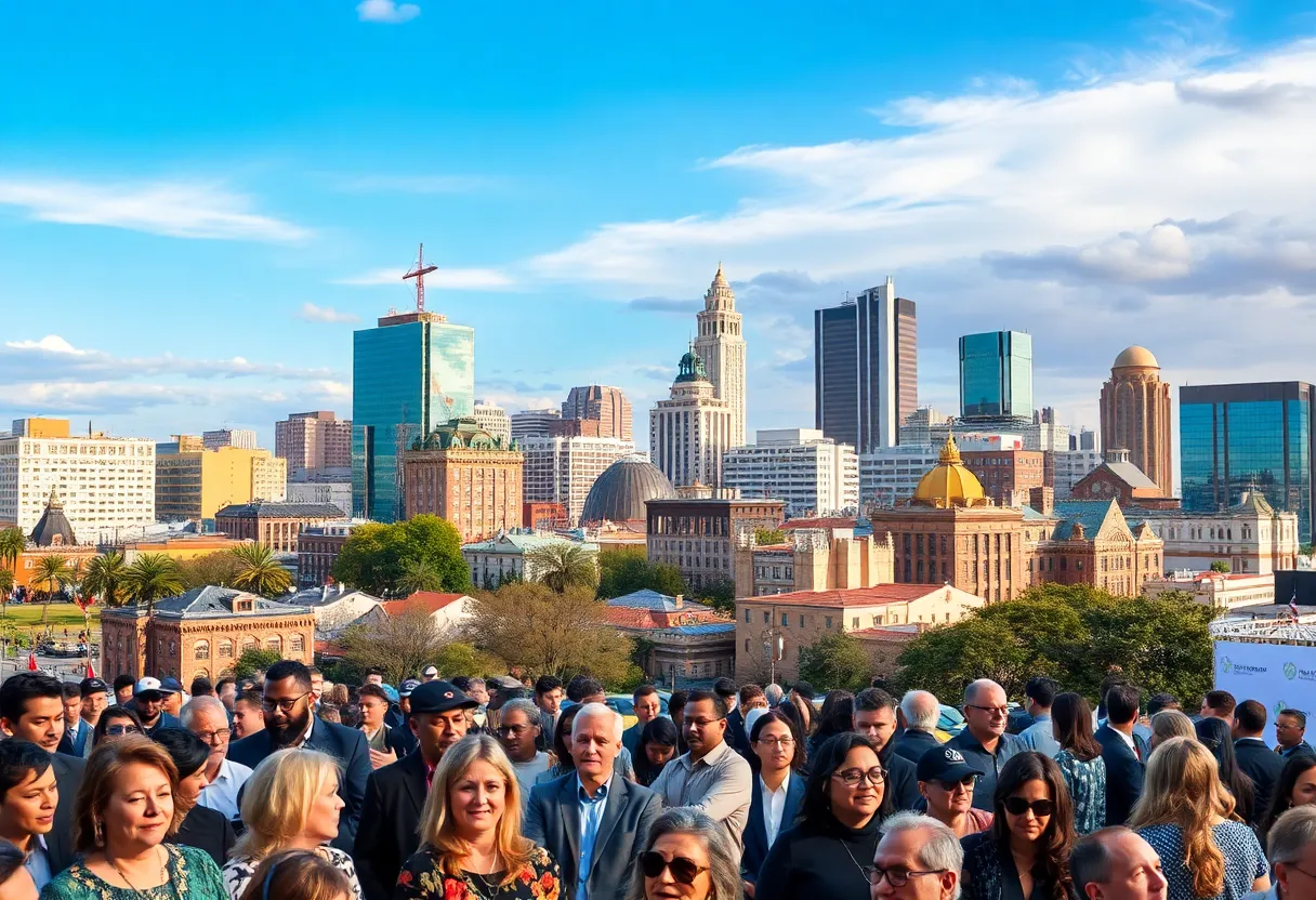Diverse group of leaders celebrating at San Antonio Leadership Awards