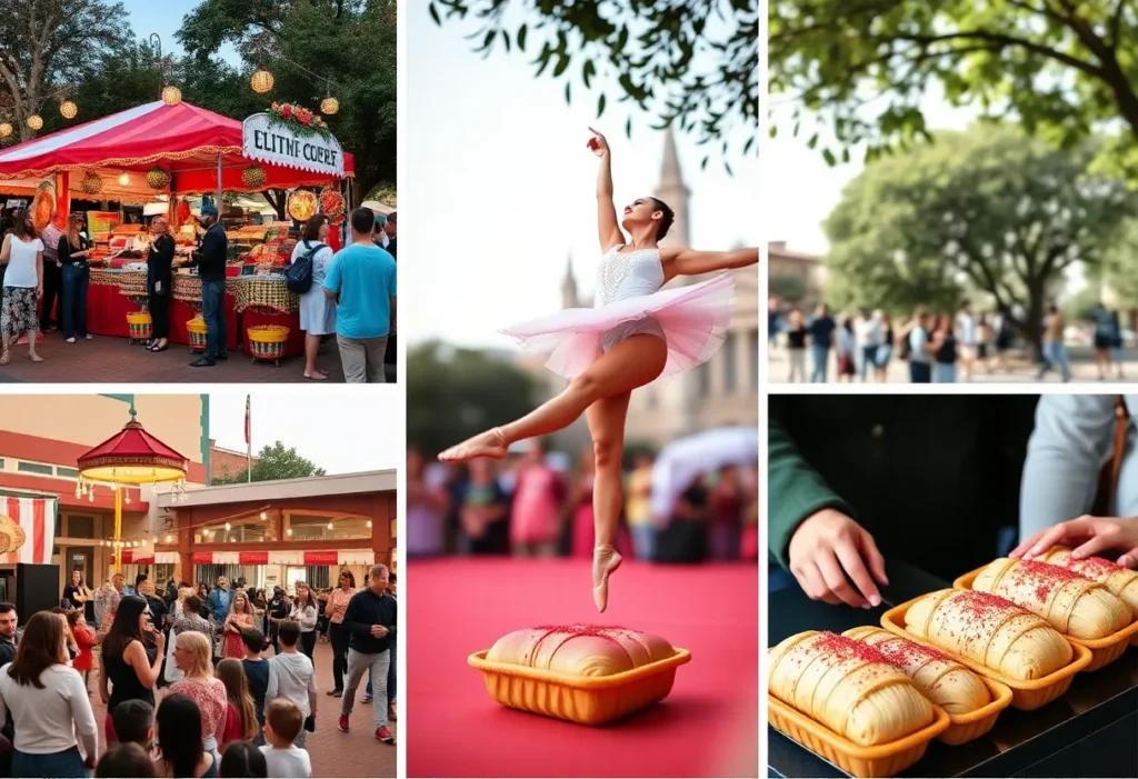 Collage displaying various cultural events happening in San Antonio this weekend.