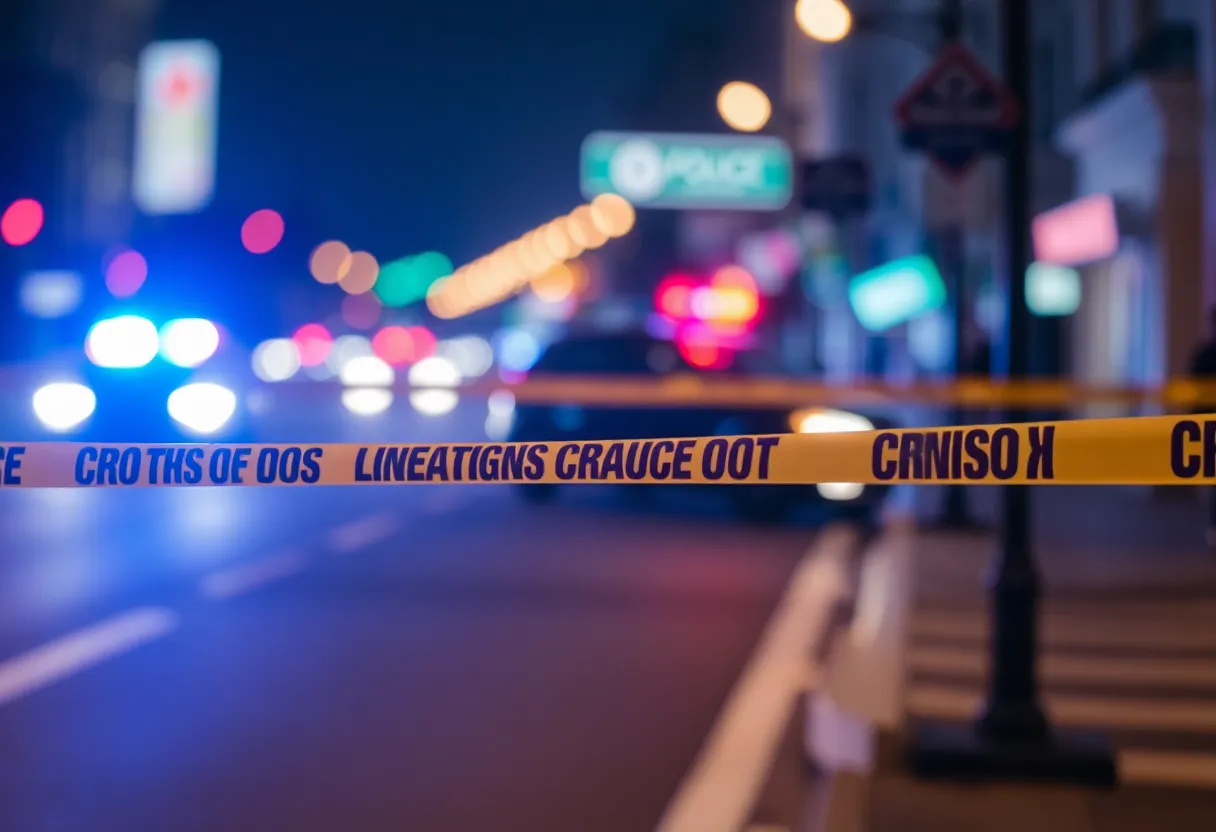 Police scene tape at a robbery site on San Antonio's West Side