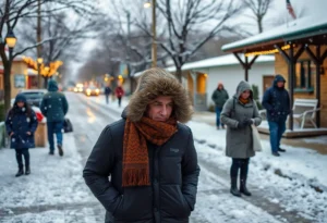 Residents in San Antonio prepare for winter weather with snow and chilly temperatures.