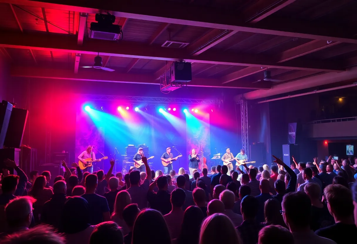 Sid Grimes performing live with his band in San Antonio