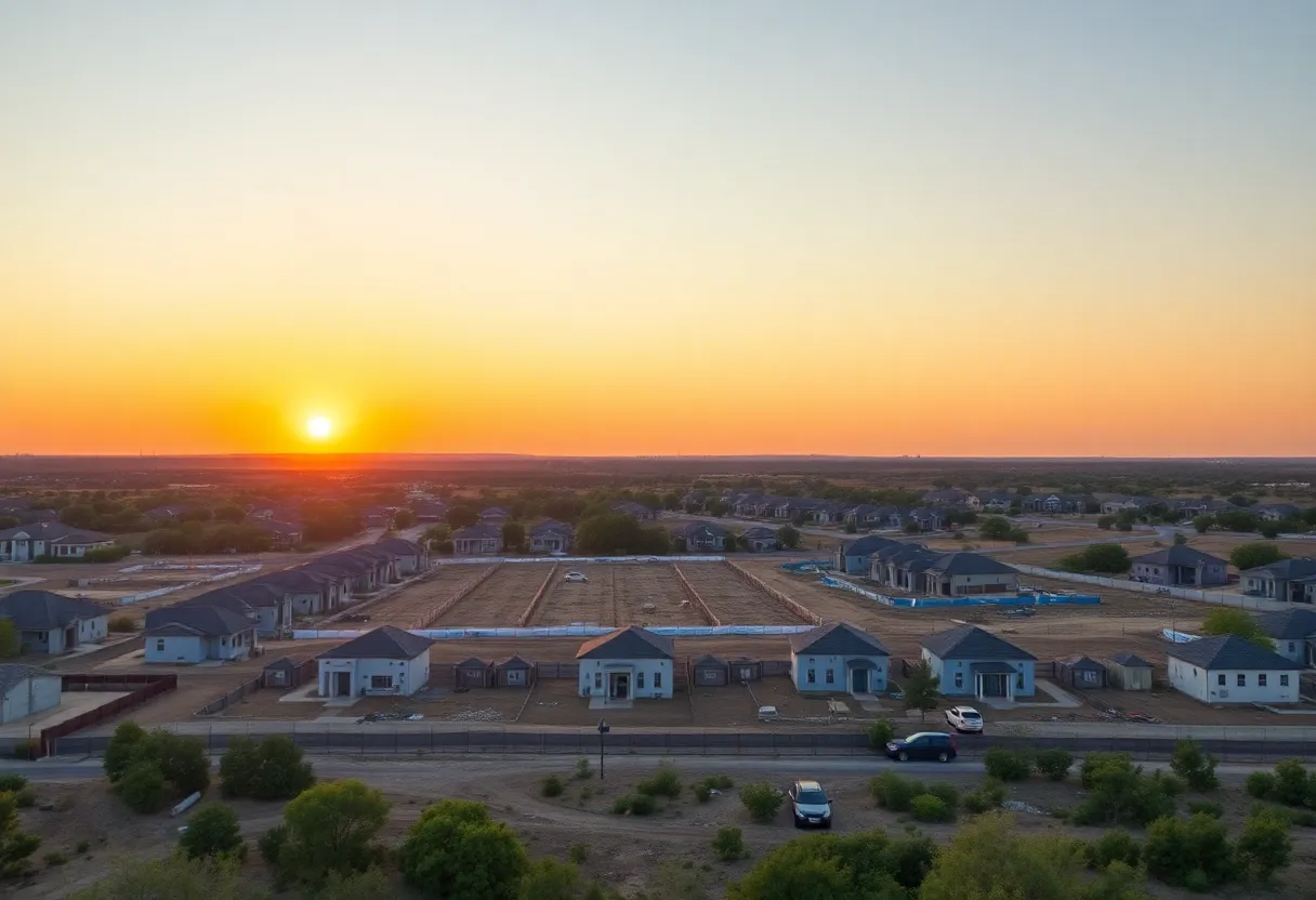 Construction site of the Sky Ranch project in San Antonio, Texas