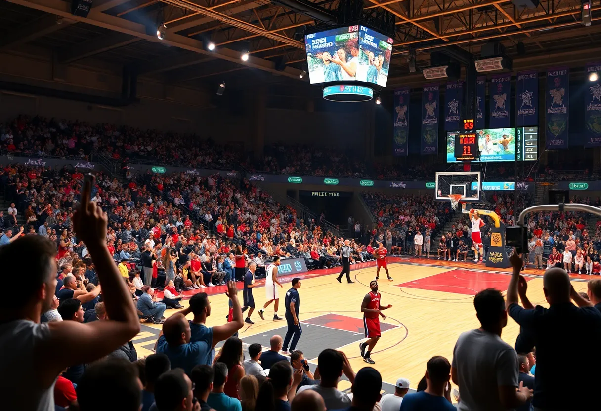 San Antonio Spurs players in action during a game against the Oklahoma City Thunder.