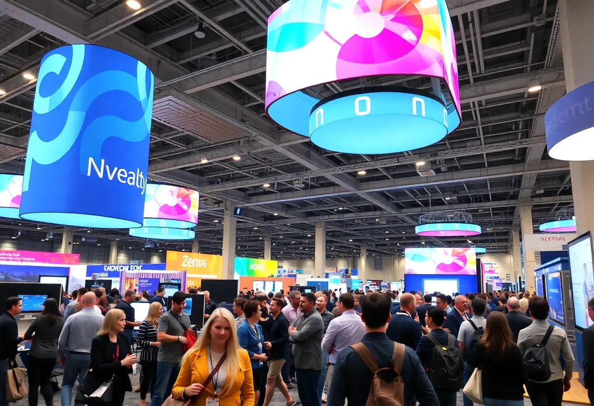 Attendees at the TCEA Convention exploring educational technology solutions.