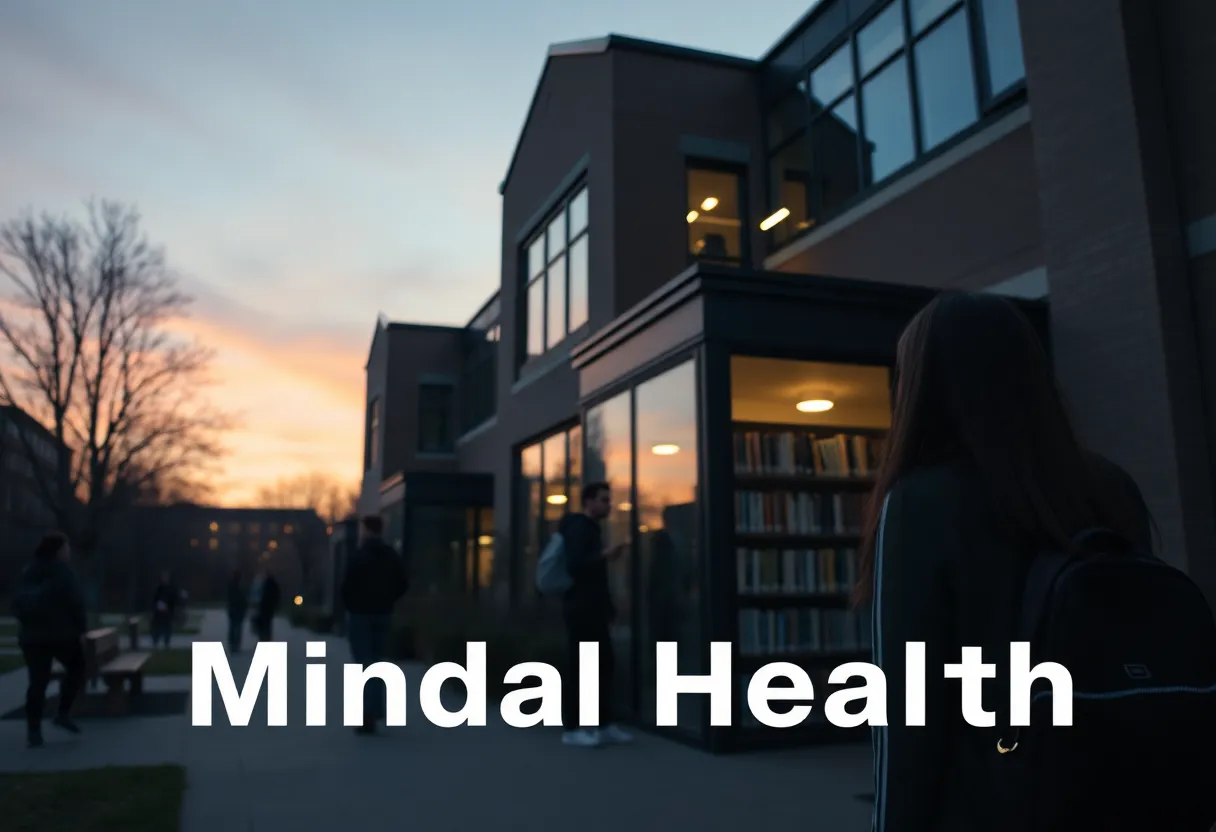 University students promoting mental health awareness