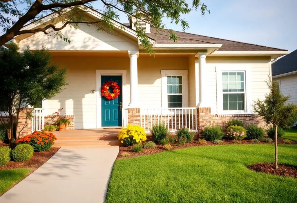 A cozy Texas house representing property tax relief for homeowners