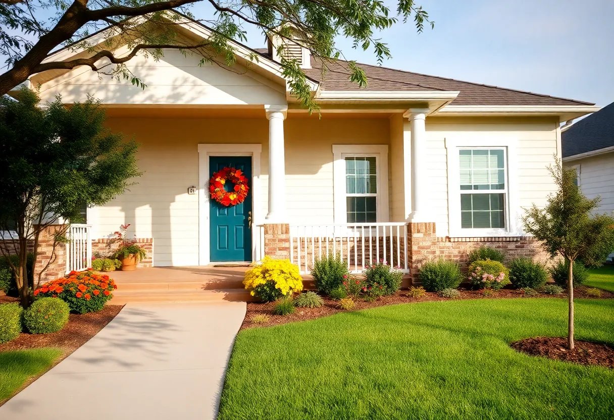 A cozy Texas house representing property tax relief for homeowners