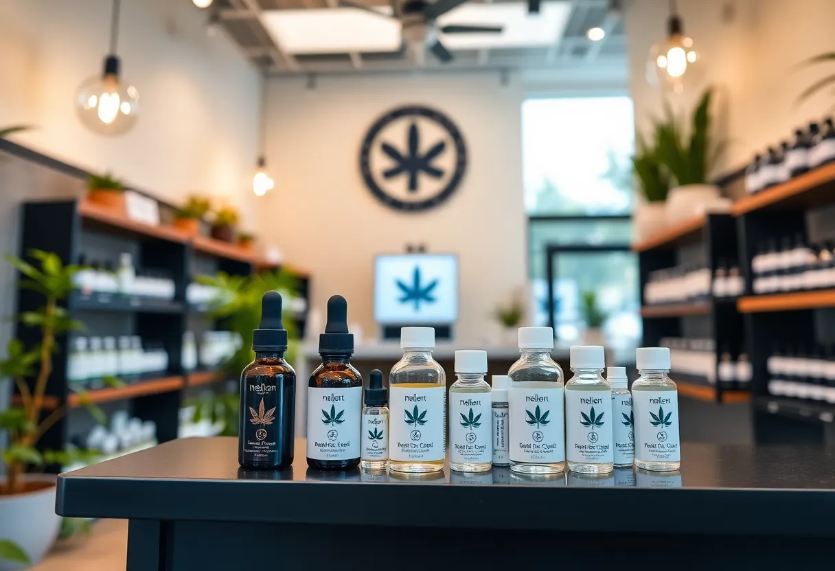 Interior of a medical cannabis dispensary in Texas