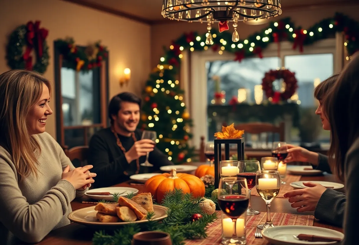 Awareness poster about DWI arrests and responsible drinking during Thanksgiving