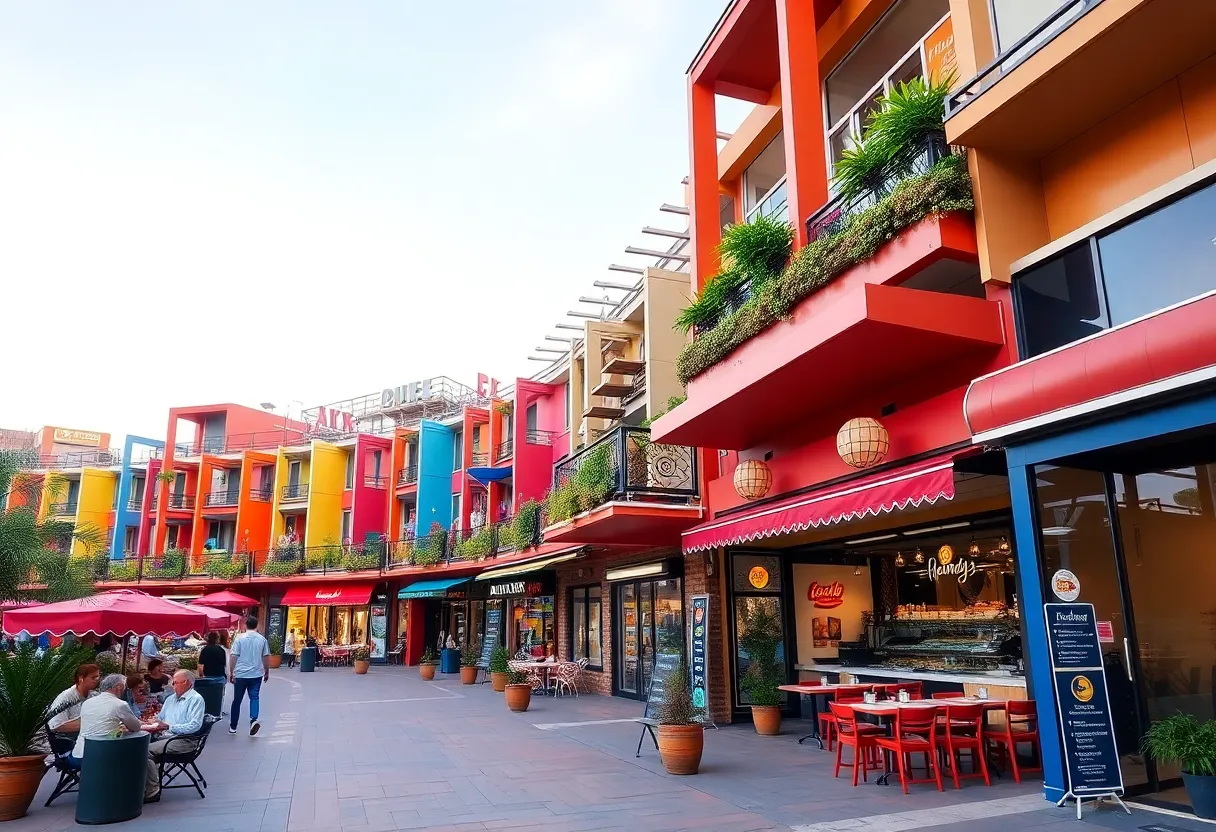 Rendering of The Shops at Babcock retail development