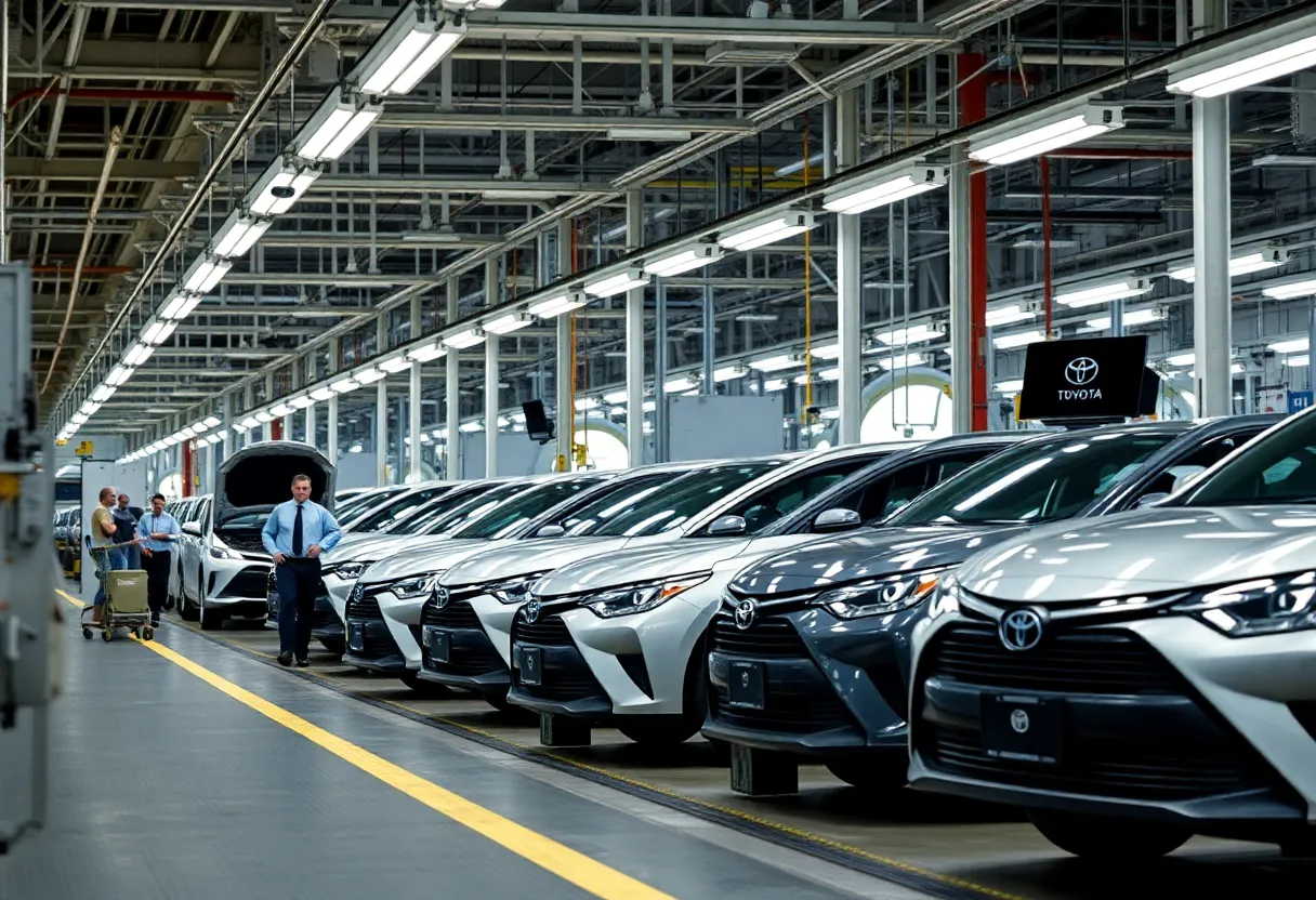 Toyota hybrid vehicle production plant in San Antonio