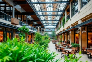 Visual representation of the new TPC Town Plaza shopping center in San Antonio.