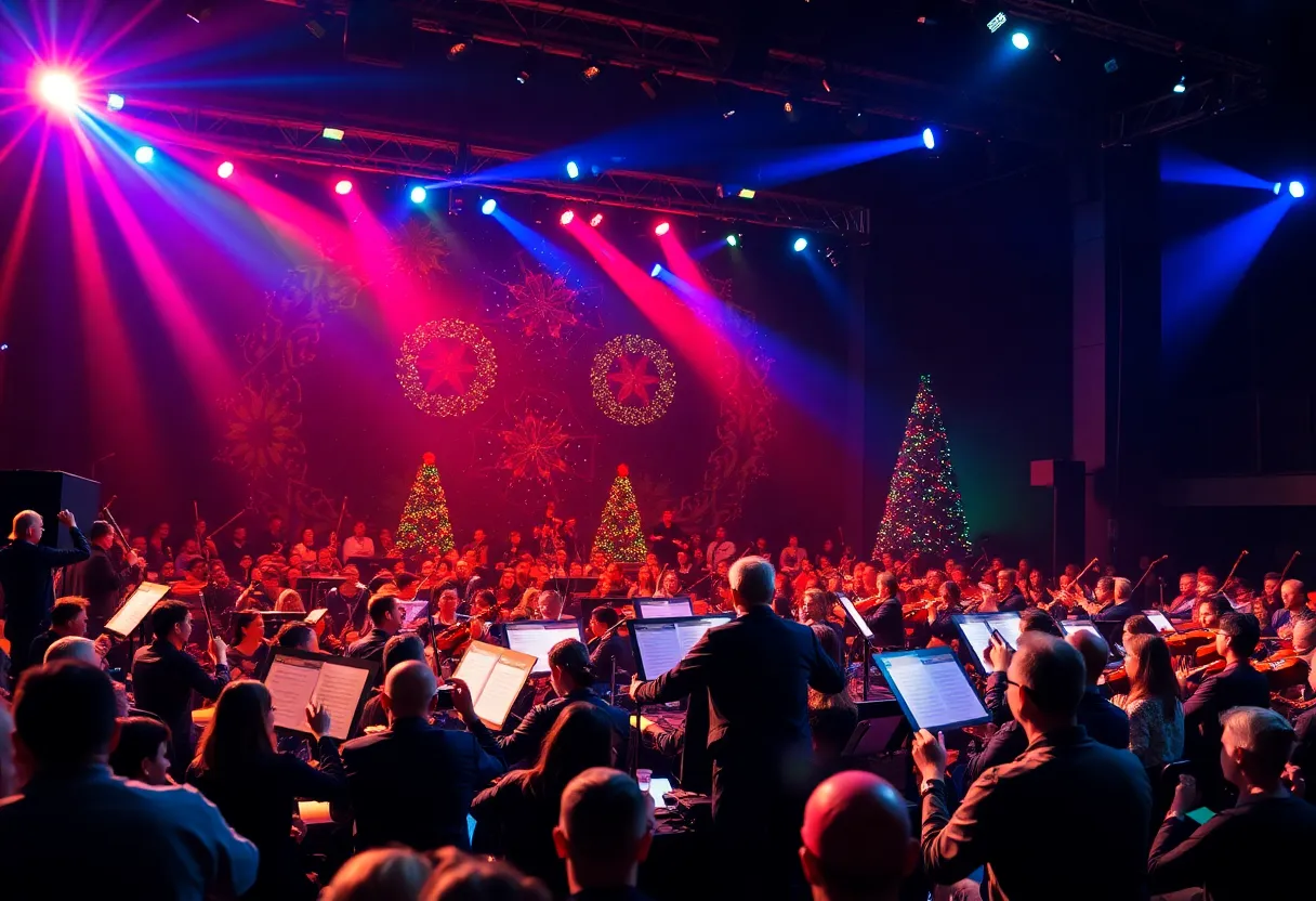 Trans-Siberian Orchestra performing live during their holiday tour