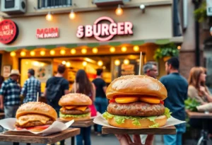 Exterior view of UBP Burgers' new storefront in San Antonio