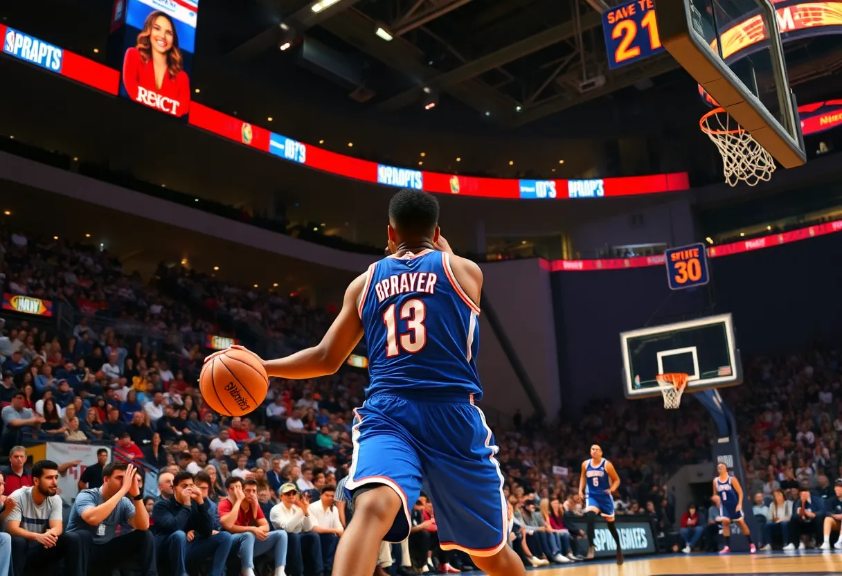 Victor Wembanyama playing basketball during an NBA game.