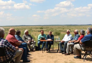 Residents of Wilson County discussing water transfer concerns during a public meeting