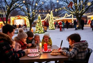 Families enjoying winter events in San Antonio