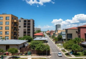 Image depicting affordable housing initiatives in San Antonio with various housing styles.