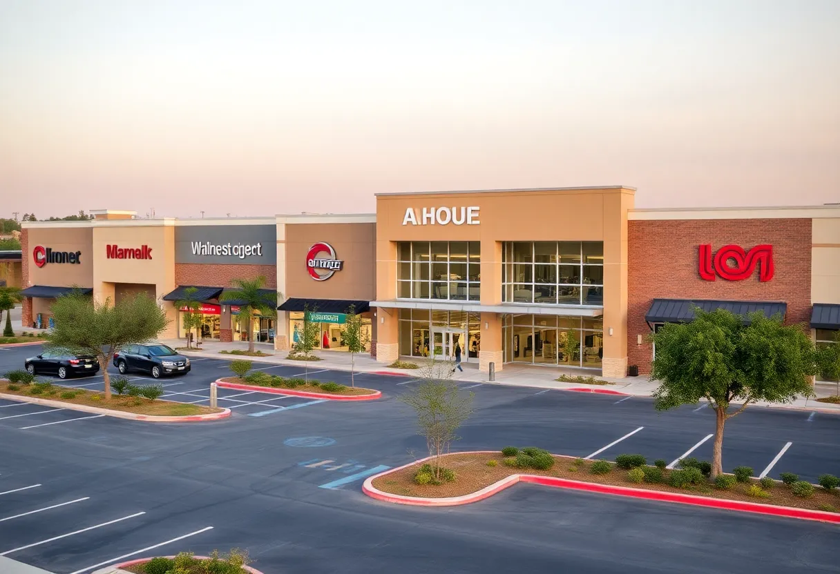 Exterior view of Alamo Ranch South retail center