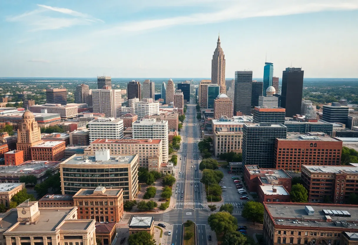 City skyline of Austin, Texas highlighting urban development and growth