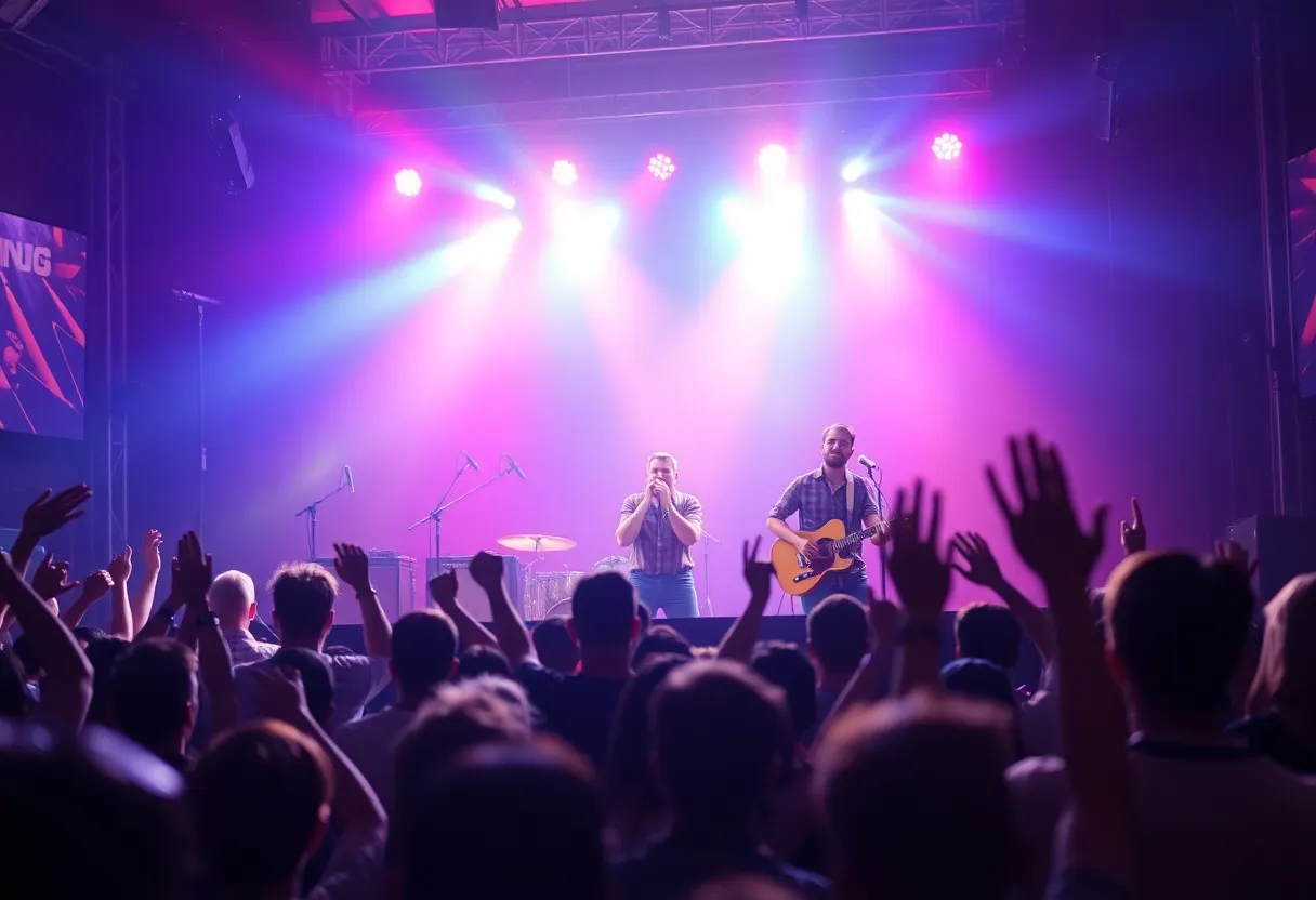 Two Tons of Steel performing a tribute concert to Buddy Holly