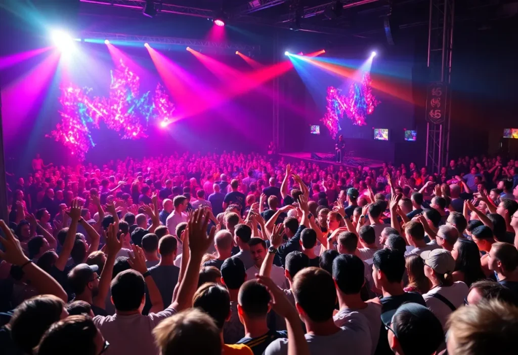 Crowd enjoying Bush's concert during Spring Tour