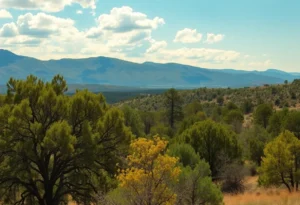 Mountain cedar trees in Texas with high pollen levels