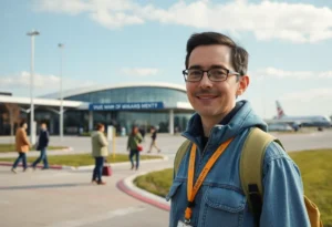 Awareness campaign for missing persons near an airport