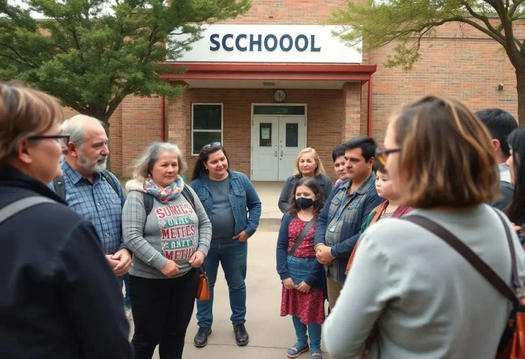 Community discussing concerns over a teacher arrest in San Antonio