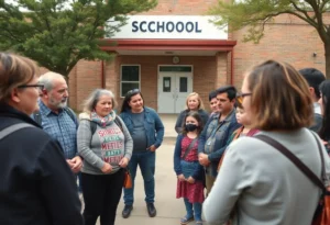 Community discussing concerns over a teacher arrest in San Antonio