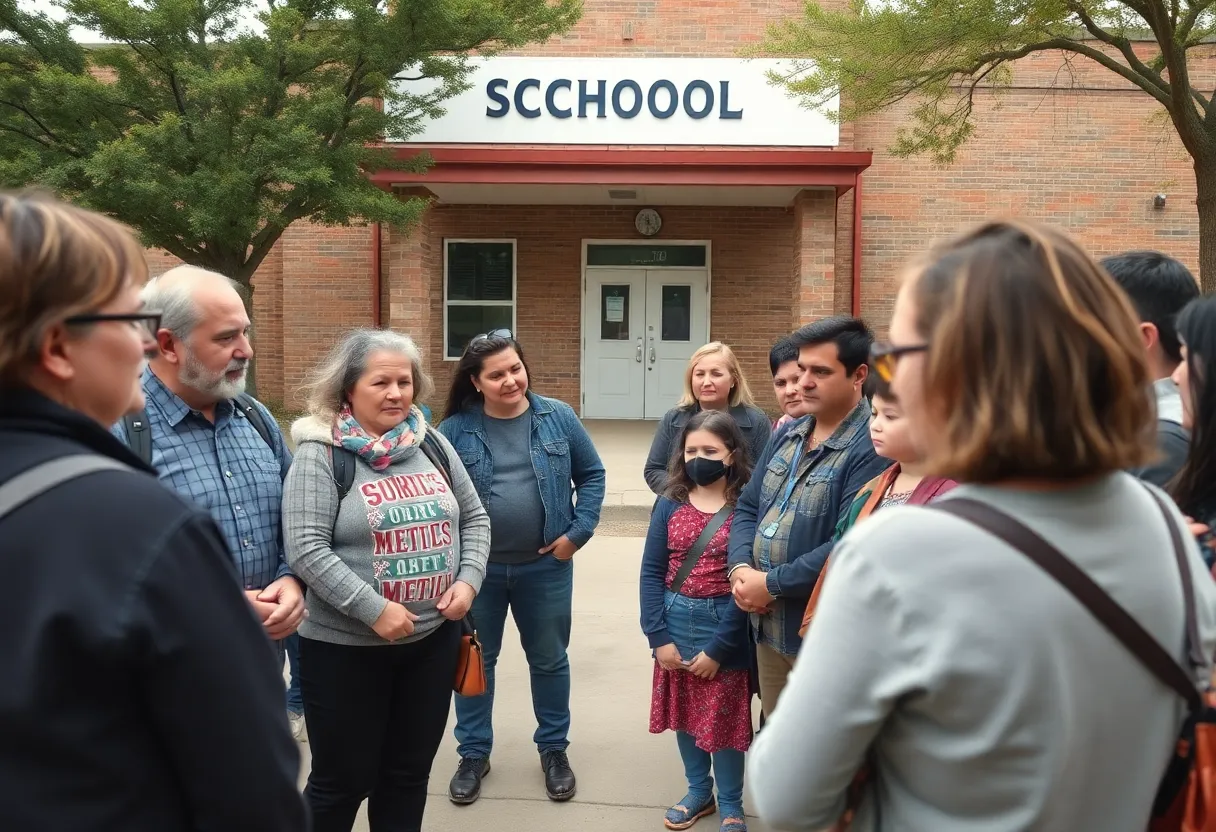 Community discussing concerns over a teacher arrest in San Antonio