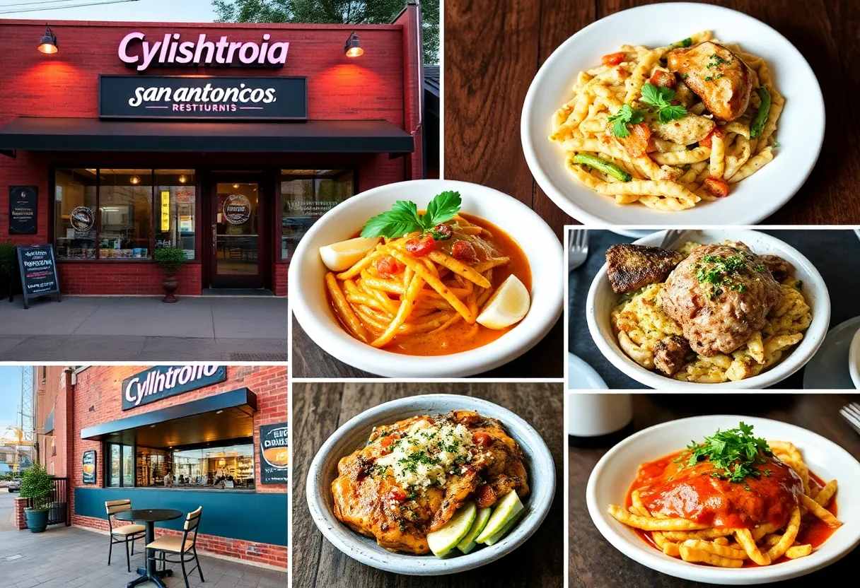 A variety of dishes from top restaurants in San Antonio's 78209 ZIP code.