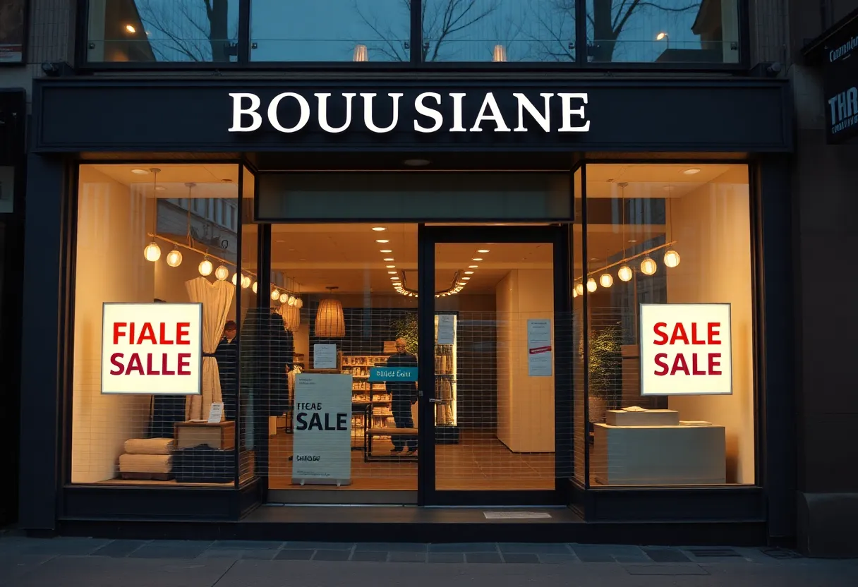 Closed Francesca's store with final sale signs