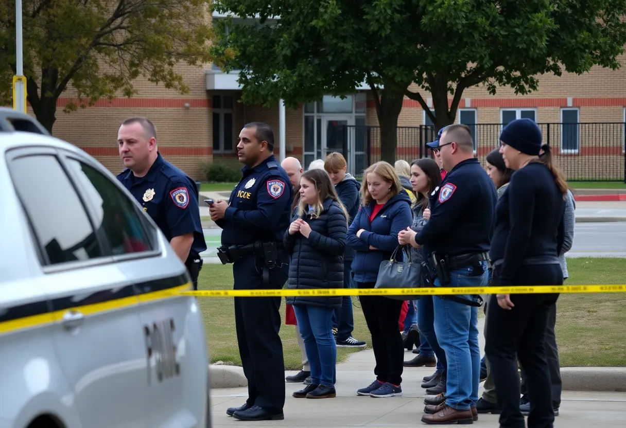 Police responding to a report at IDEA Judson School in San Antonio.