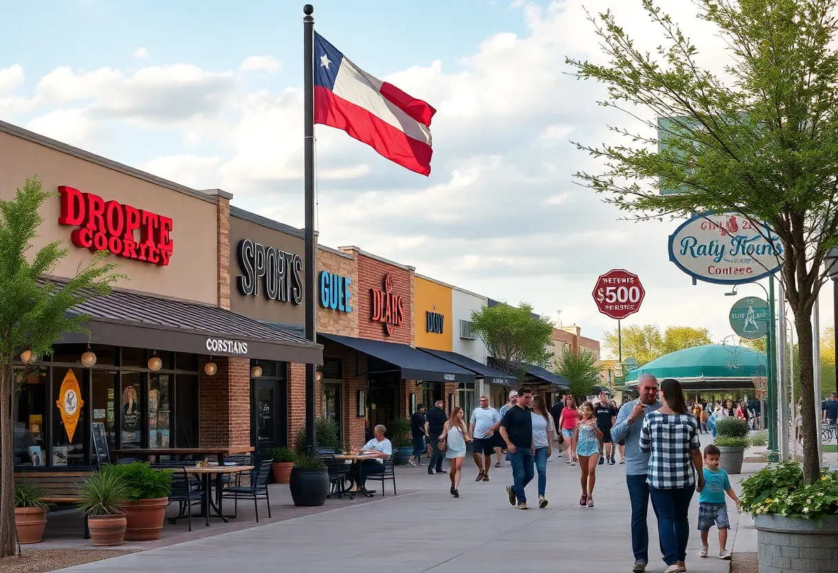 A scene of Kerrville showcasing new sports and dining establishments.